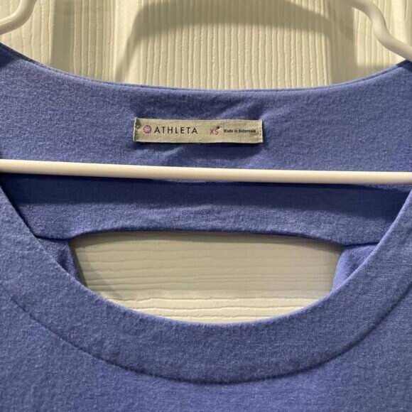 Athleta Purple Knit Dress Peek A Boo Back Womens Size‎ XS - Picture 3 of 6